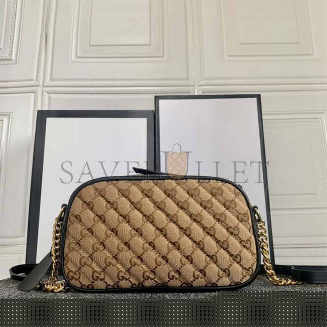 G*u*i marmont small matelasse shoulder bag 447632 (24*13*7cm)